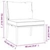 vidaXL Garden Chairs with Grey Cushions 2 pcs 60x74x79 cm Steel