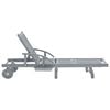 vidaXL Garden Sun Lounger with Cushion Solid Acacia Wood