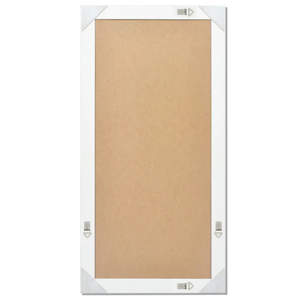 vidaXL Wall Mirror Baroque Style 120x60 cm White