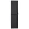 vidaXL Garden Storage Cabinet Black 65x45x172 cm PP Rattan