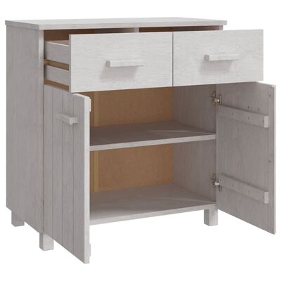 vidaXL Sideboard HAMAR White 79x40x80 cm Solid Wood Pine