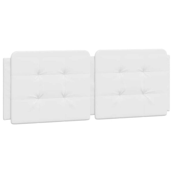 vidaXL Bed Frame with LED without Mattress "Zadar" White 137x190 cm