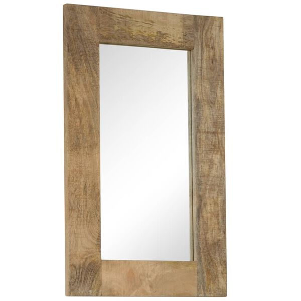 vidaXL Mirror Solid Mango Wood 50x80 cm