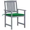 vidaXL Garden Chairs with Cushions 6 pcs Solid Acacia Wood Grey