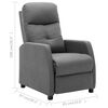 vidaXL Electric Recliner Chair Light Grey Fabric