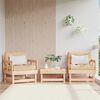 vidaXL Garden Chairs with Cushions 2 pcs Solid Wood Pine