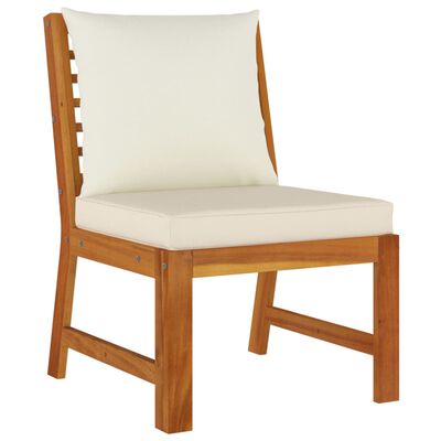 vidaXL 7 Piece Garden Dining Set with Cushions Solid Wood Acacia