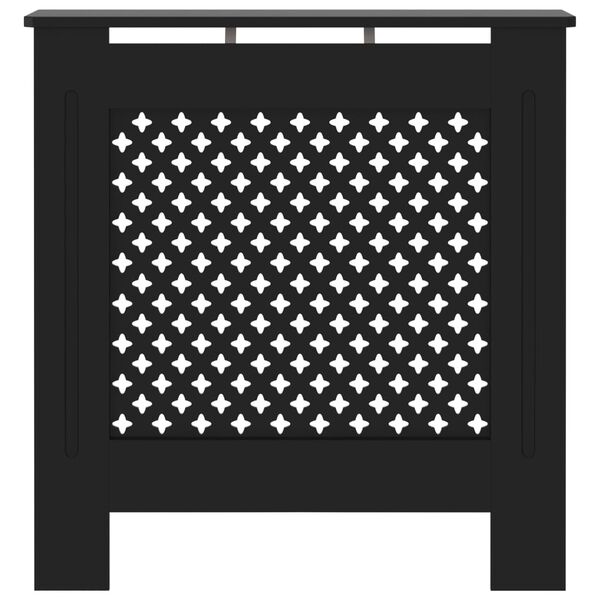 vidaXL MDF Radiator Cover Black 78 cm