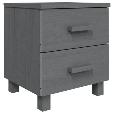 vidaXL Bedside Cabinet HAMAR Dark Grey 40x35x44.5 cm Solid Pinewood