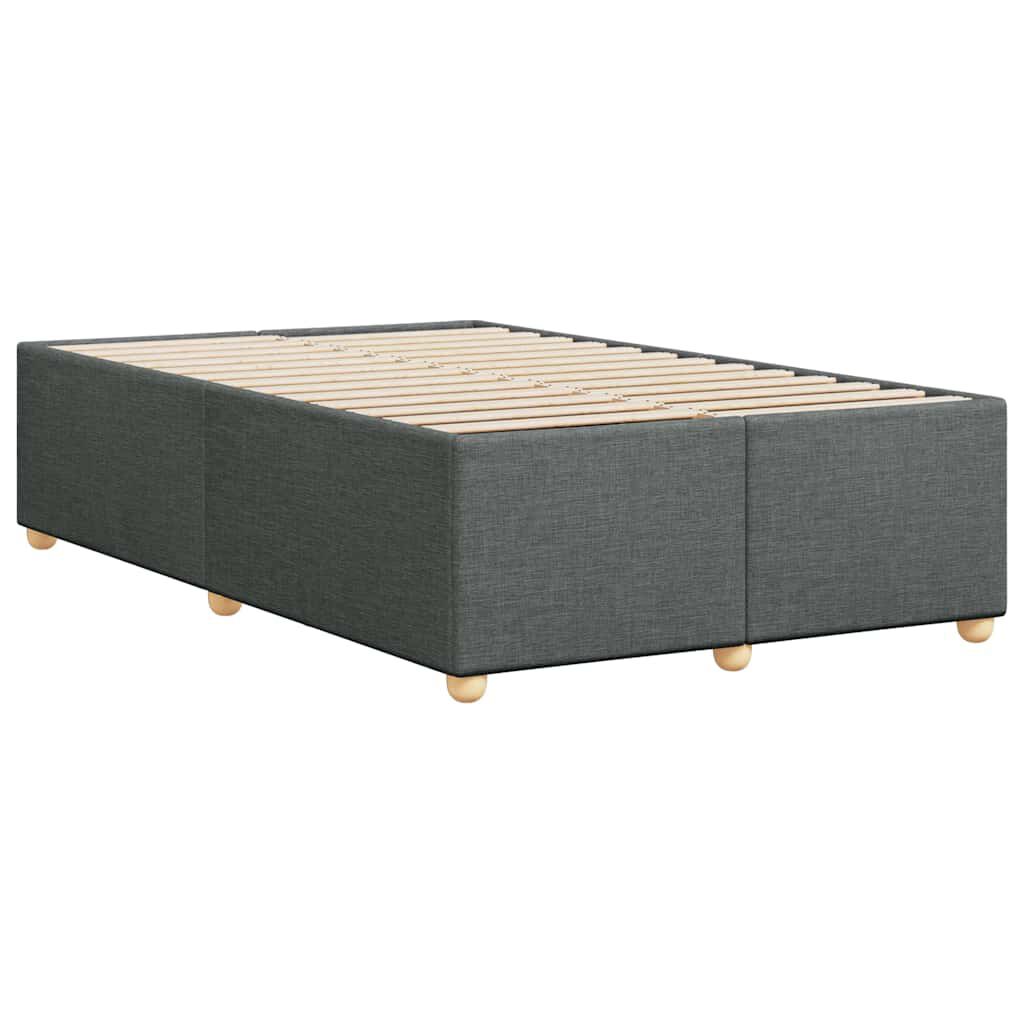vidaXL Bed Frame without Mattress Dark Grey Full Fabric