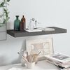 vidaXL Floating Wall Shelf High Gloss Grey 60x23.5x3.8 cm MDF