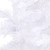 vidaXL Corner Artificial Christmas Tree LEDs&Ball Set White 180 cm PVC