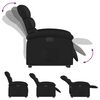 vidaXL Electric Stand up Recliner Chair Black Faux Leather