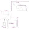 vidaXL Electric Stand up Massage Recliner Chair Dark Grey Fabric
