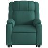 vidaXL Electric Stand up Massage Recliner Chair Dark Green Fabric