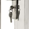 vidaXL Garden Gate 100x95 cm Stainless Steel