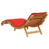 vidaXL Sun Loungers with Cushions 2 pcs Red Solid Wood Acacia