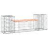 vidaXL Garden Bench Gabion Design 183x41x60.5 cm Solid Wood Douglas