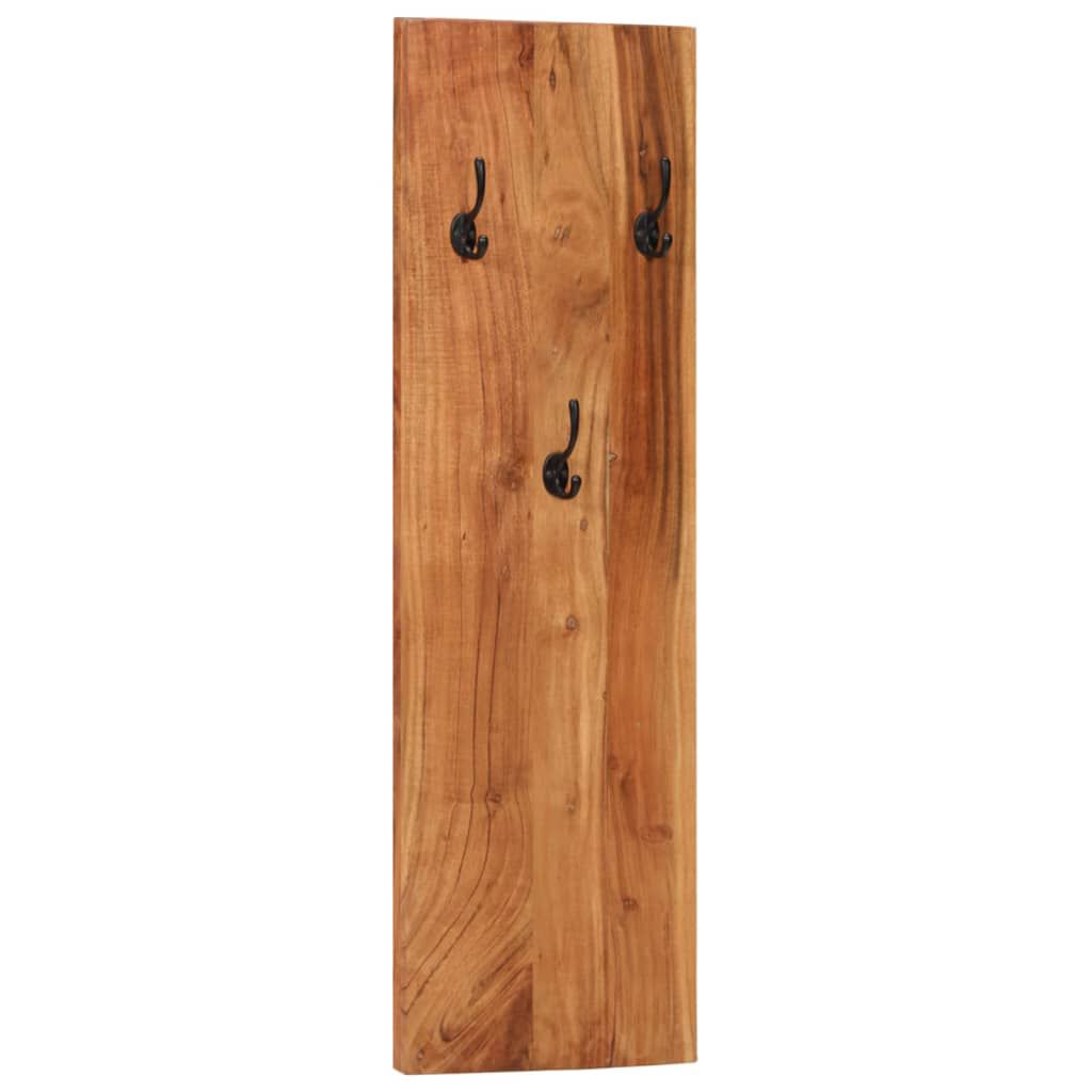 vidaXL Wall-mounted Coat Racks 2 pcs 36x3x110 cm Solid Acacia Wood