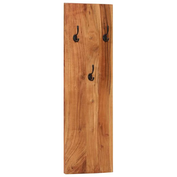 vidaXL Wall-mounted Coat Racks 2 pcs 36x3x110 cm Solid Acacia Wood