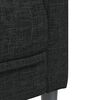 vidaXL Sofa 2-Seater Black Fabric