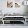 vidaXL Metal Bed Frame without Mattress White 150x200cm