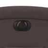 vidaXL Electric Stand up Recliner Chair Dark Brown Real Leather