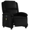 vidaXL Electric Massage Recliner Chair Black Faux Leather