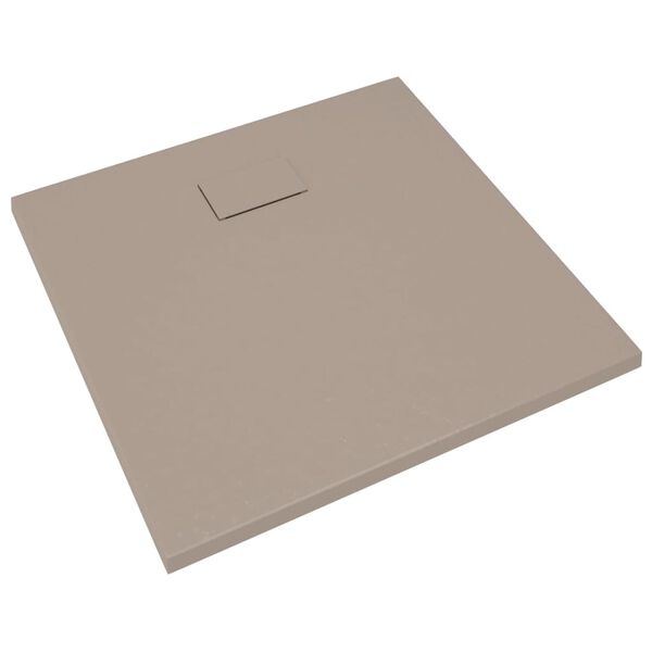 vidaXL Shower Base Tray SMC Brown 90x80 cm