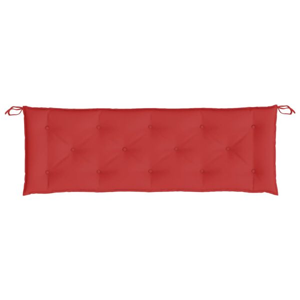 vidaXL Garden Bench Cushion Red 150x50x7 cm Oxford Fabric