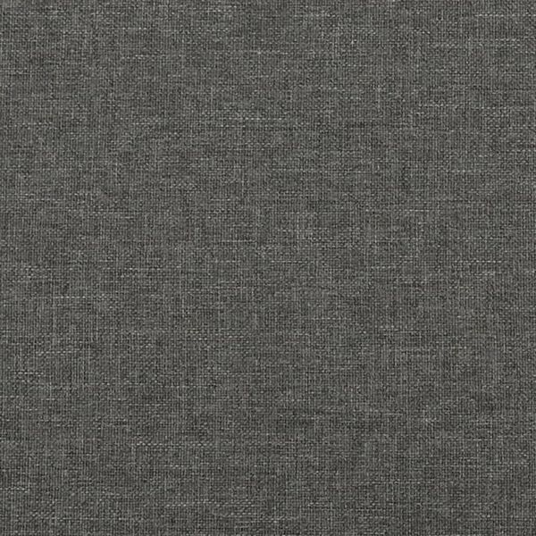 vidaXL Bed Frame without Mattress Dark Grey Twin XL Fabric (US Only)