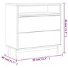vidaXL Drawer Cabinet FLAM 80x40x80 cm Solid Wood Pine