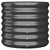 vidaXL Garden Planter Galvanised Steel 40x40x36 cm Anthracite