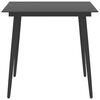 vidaXL 3 Piece Garden Dining Set Black