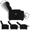 vidaXL Stand up Massage Recliner Chair Black Faux Leather