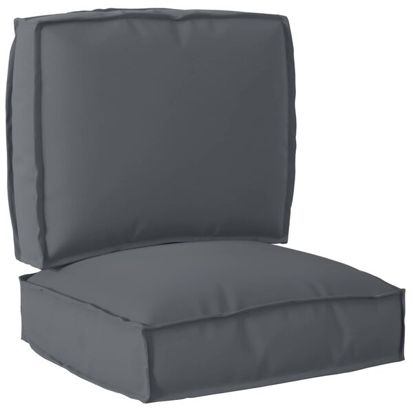 vidaXL Pallet Cushion Set 2 pcs Anthracite Oxford Fabric