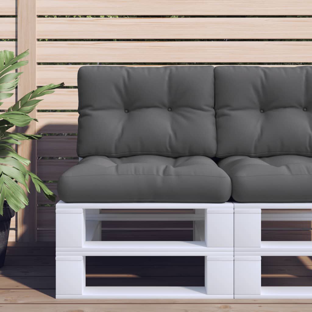 vidaXL Pallet Cushion Anthracite 50x40x12 cm Fabric