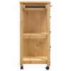vidaXL Kitchen Trolley MONZA 84x40x90 cm Solid Wood Pine