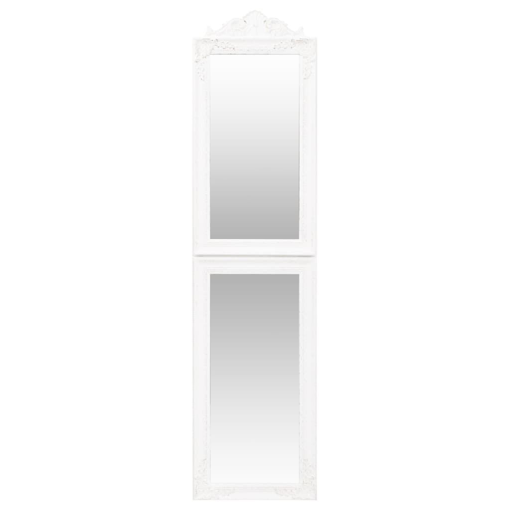 vidaXL Free-Standing Mirror White 40x160 cm