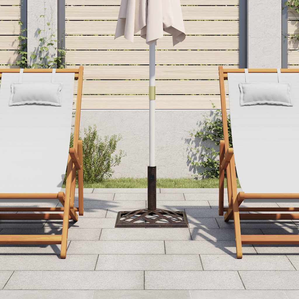 vidaXL Umbrella Base Bronze 44x44x31 cm Cast Iron