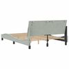 vidaXL Bed Frame without Mattress "Hanko" Light Grey 137x190 cm Double Velvet