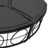 vidaXL Outdoor Lounge Bed without Canopy Black Poly Rattan