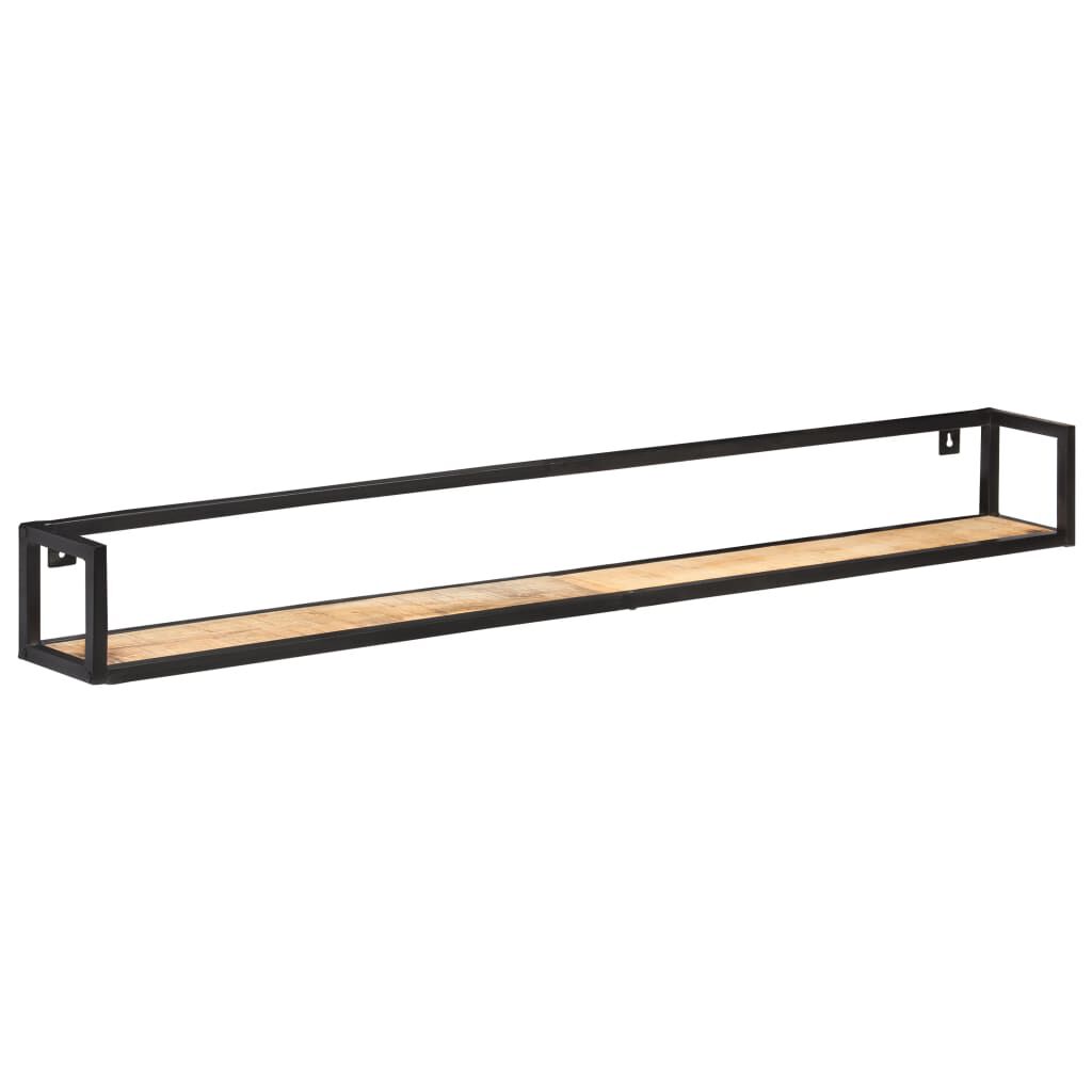 vidaXL Wall Shelves 2 pcs 160 cm Rough Mango Wood