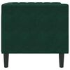 vidaXL Chesterfield Sofa Chair Dark Green Velvet