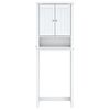 vidaXL Over-the-Toilet Storage BERG White 60x27x164.5 cm Solid Wood