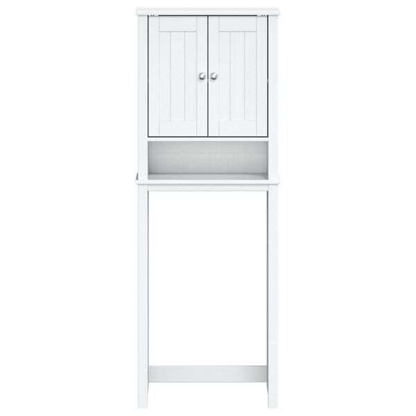 vidaXL Over-the-Toilet Storage BERG White 60x27x164.5 cm Solid Wood
