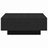vidaXL Coffee Table Black oak 80 x 80 x 31 cm Engineered wood