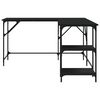 vidaXL Desk Black 139x139x75 cm Engineered Wood