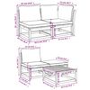 vidaXL 9 Piece Garden Lounge Set with Cushions Solid Wood Acacia