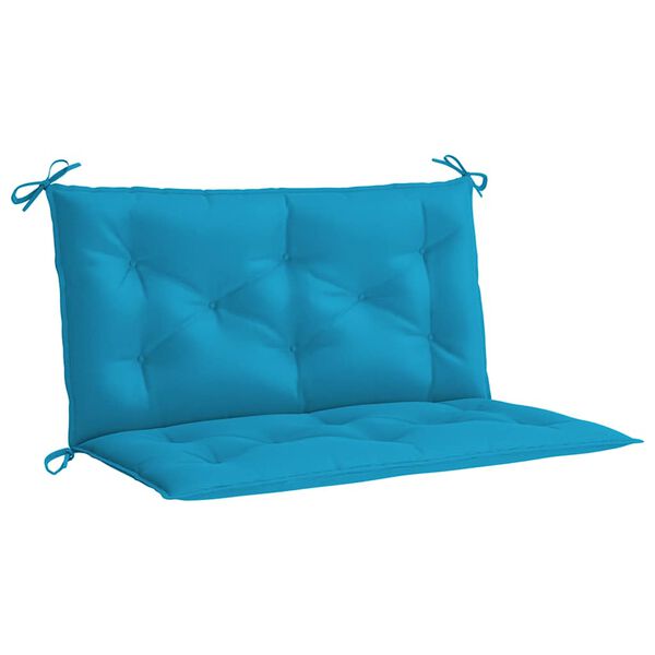 vidaXL Garden Bench Cushion Light Blue 100x(50+50)x7cm Oxford Fabric